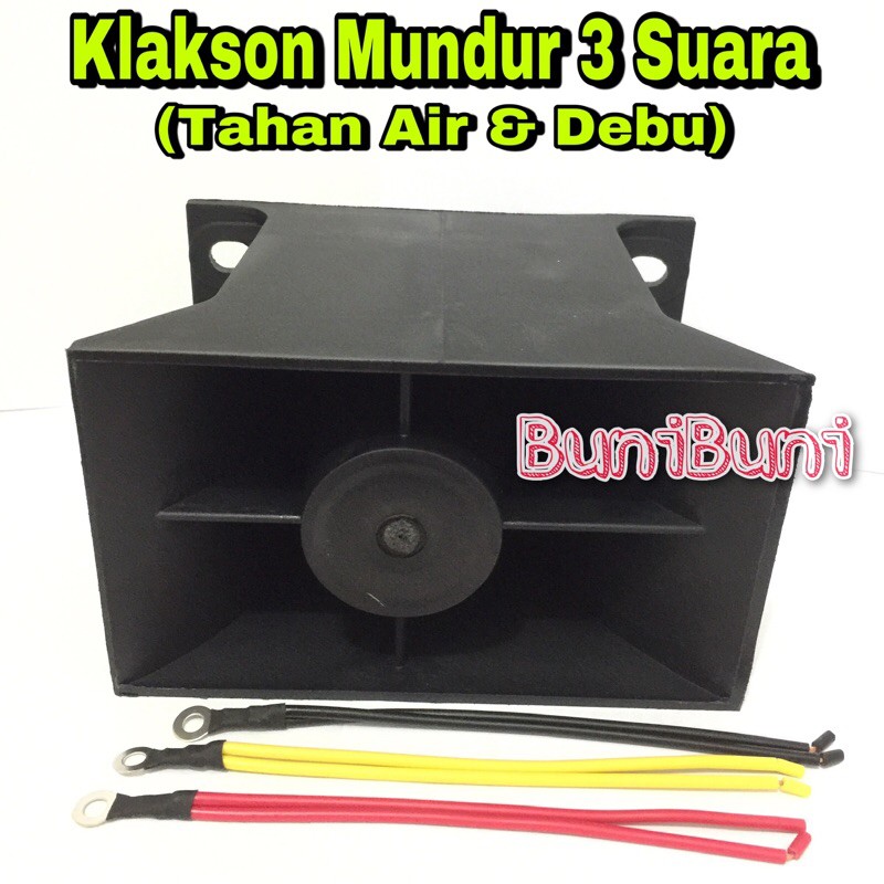 Klakson Mundur / Atret - Back Horn Buzzer - Alarm Mundur Mobil &amp; Truk 3 Suara 12V 24V Original