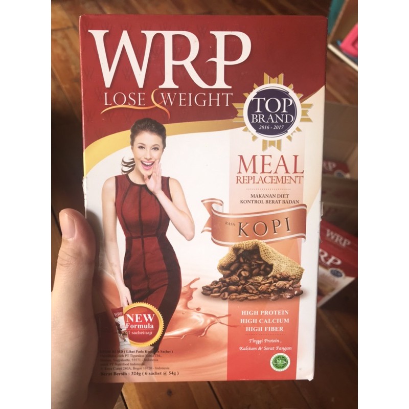 WRP Lose weight meal replacement sisa moca dan teh hijau & kopi