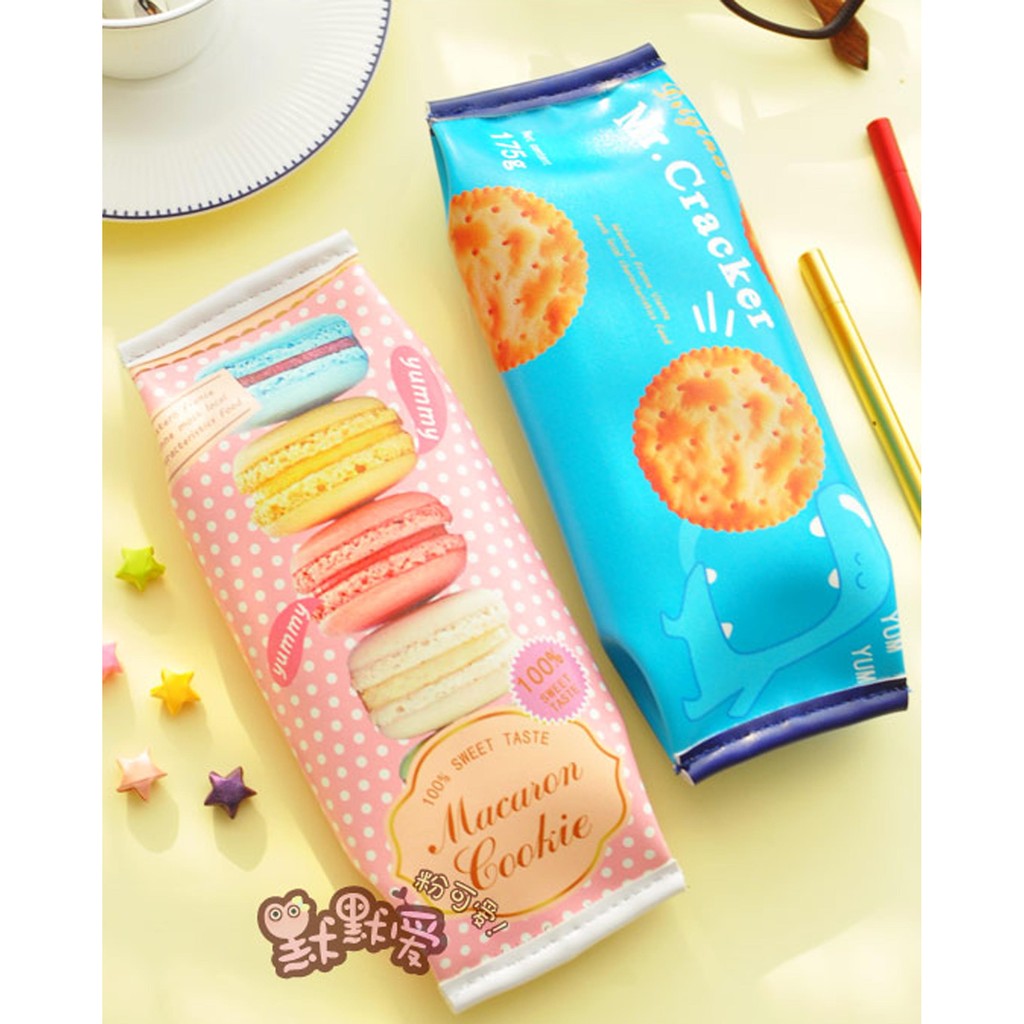 OILA tempat pensil motif biskuit  / Korea Fun Cookies Snacks Pencil  (3C5) STP004