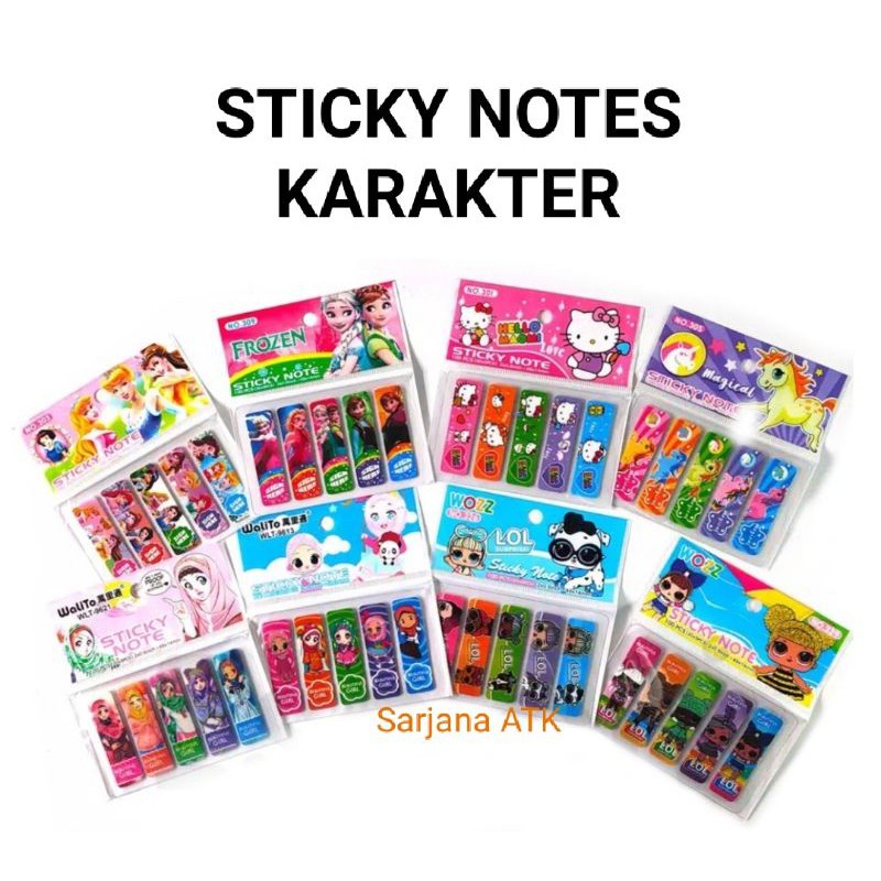 

Post it / Memo Stik / Sticky Note Plastik Karakter BTS