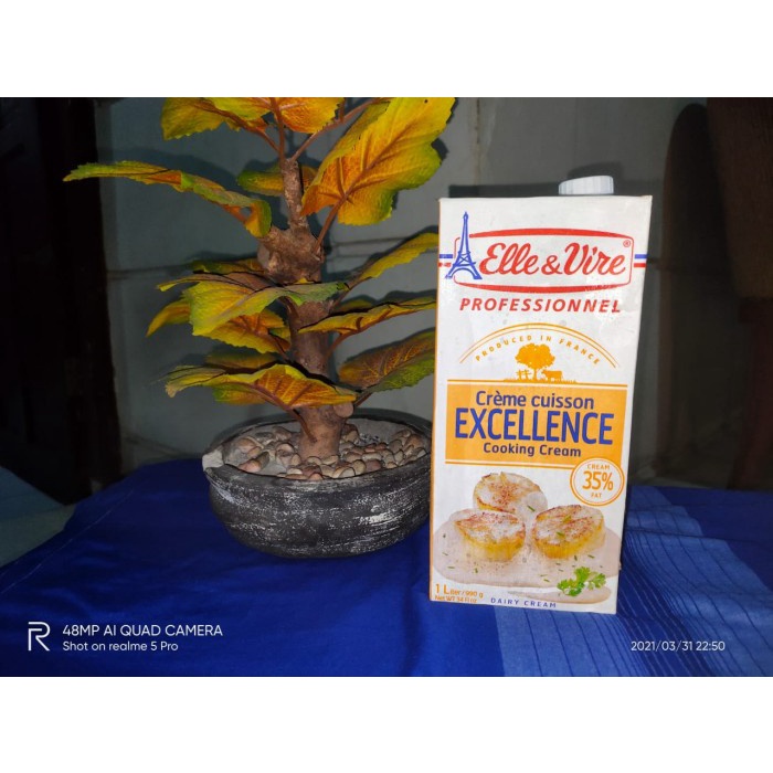 

Ee5041F10 Elle & Vire Cooking Cream 1 Liter / Elle Vire Cooking Cream 1L 6Gggdddv