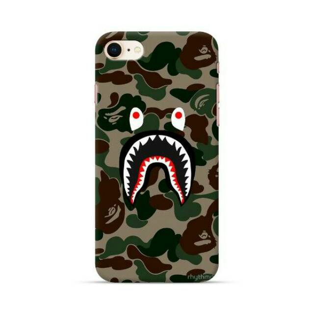 bape shark army Custom case premium softcase fullprint hardcase samsung A12 A20 A20S A21 A30S DLL