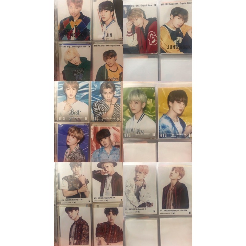 Postcard Japan BTS Lights Fake Love DNA