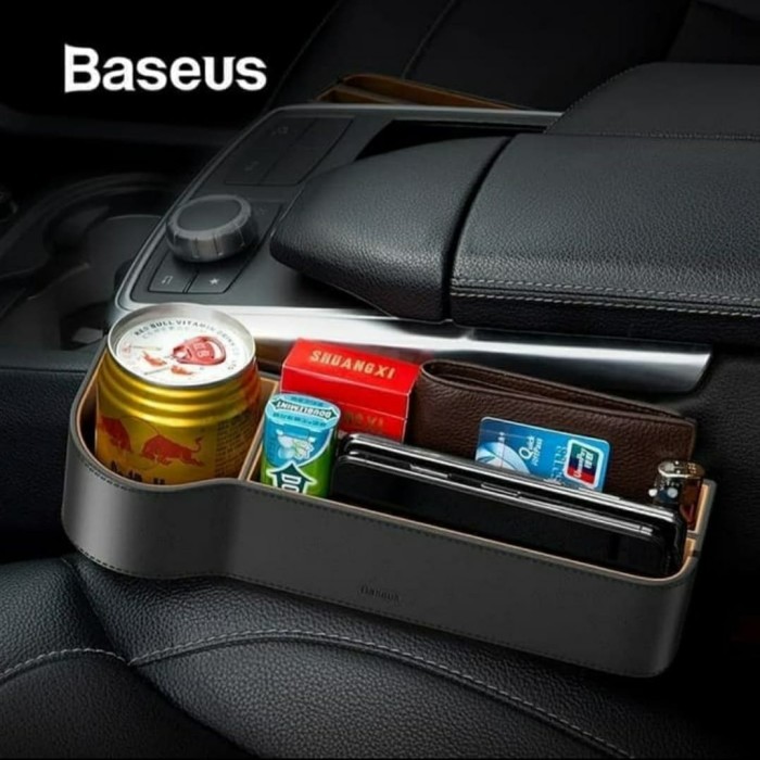 Baseus Car Storage Box Car Organiser Sela Jok Depan Mobil Original