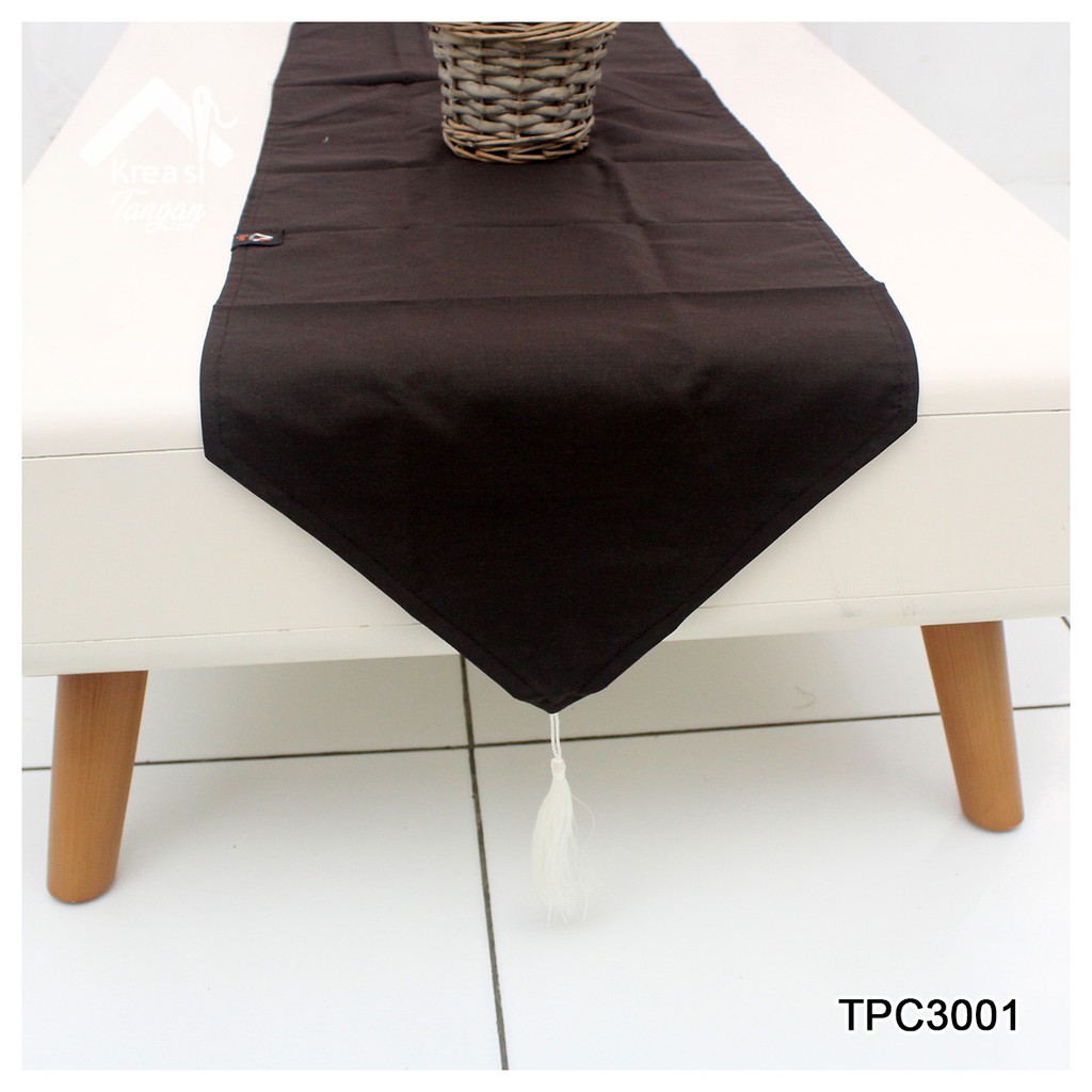 Taplak Meja Polos Table Runner POLOS Ukuran 105x30 &amp; 150x35 (TPC3001)