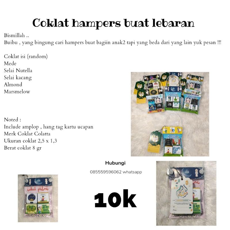 

amplop anak+coklat hampers lebaran