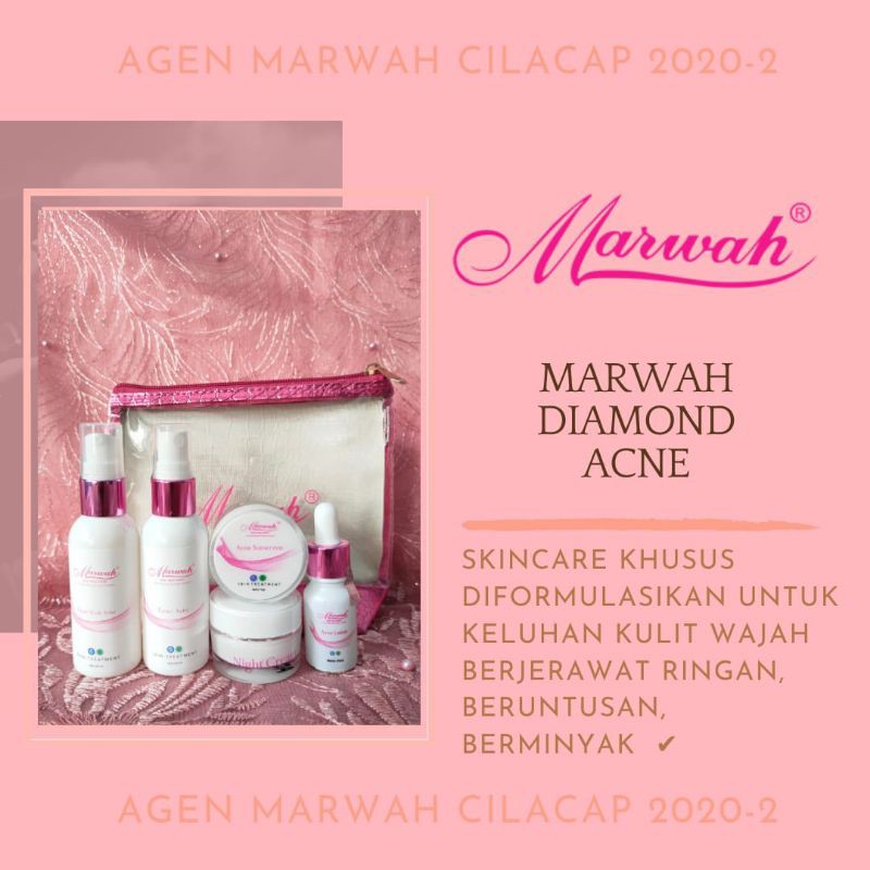 marwah skincare ECER paket diamond acne