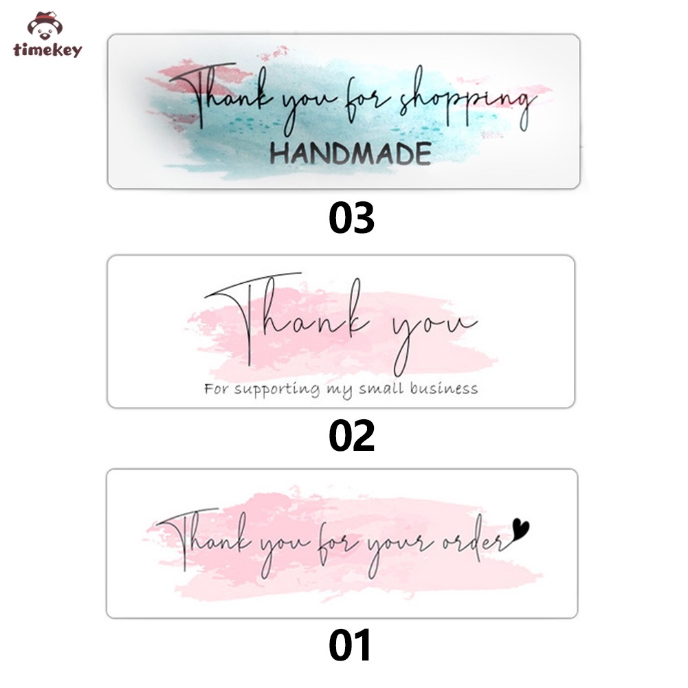 【TK】120Pcs Thank You for Your Order Stickers for Envelope Sealing