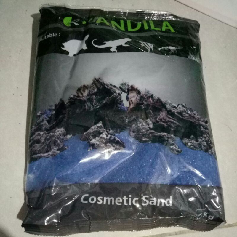 Pasir biru untuk aquascape