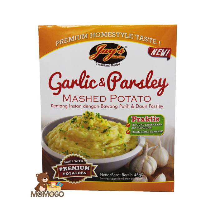 

Cuci Gudang Awal Tahun JAY'S GARLIC & PARSLEY MASHED POTATO Promo Awal tahun