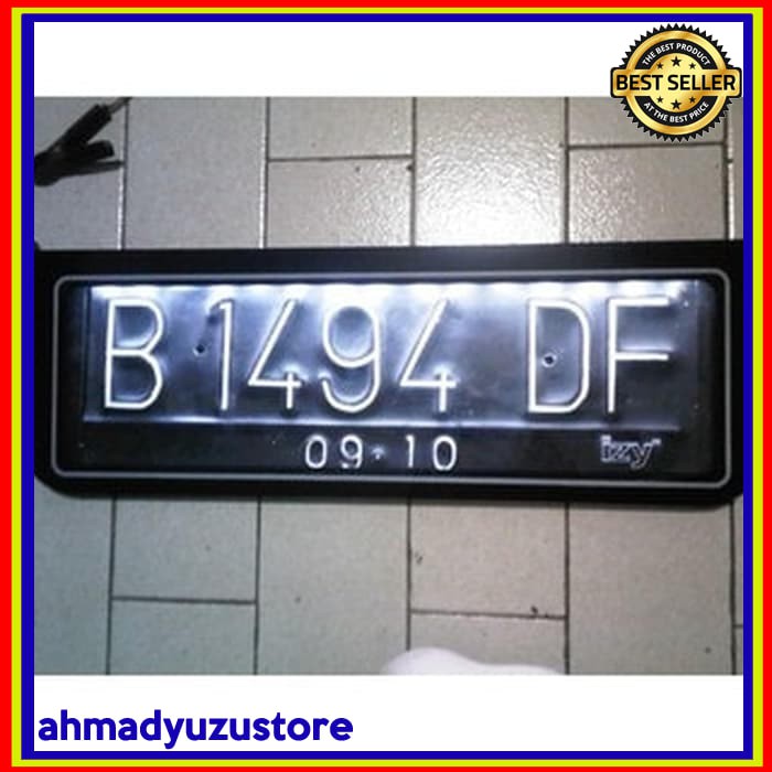 Plat Nomor Mobil LAMPU LED / Plat Mobil Premium / Plat Mobil Acrylic