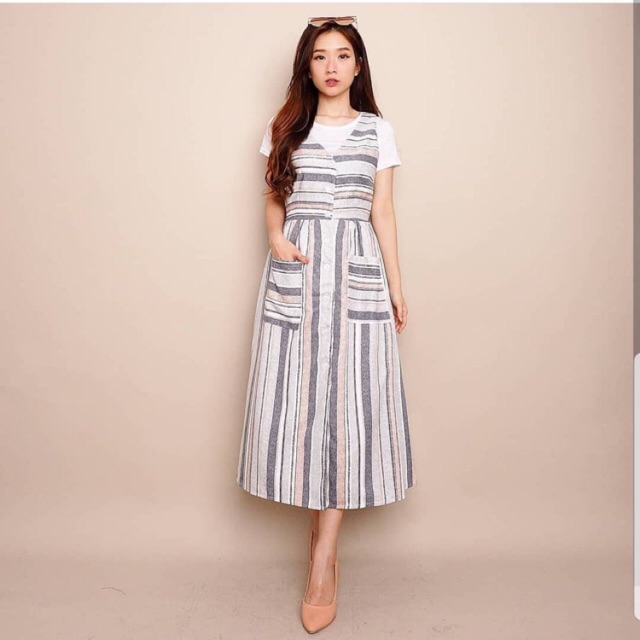 Overall Dress Pastel Stripe Shopee Indonesia Overall Dress Pastel Stripe Shopee Indonesia
