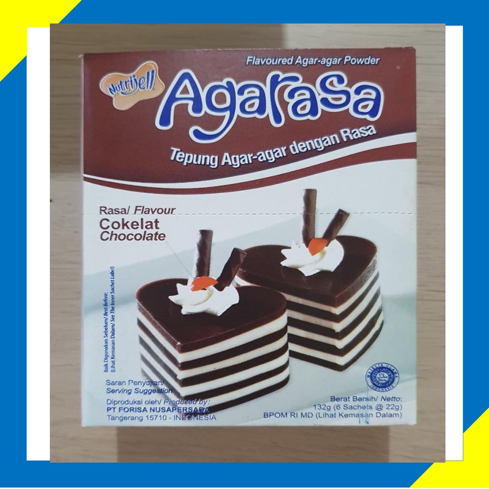 

Agar Rasa Cokelat Nutrijell 22 Gram/pcs