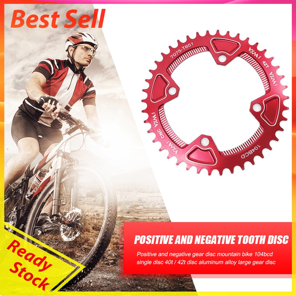 VXM 104BCD 40T/42T Round Mountain Bike Narrow Wide Chainring Single Speed