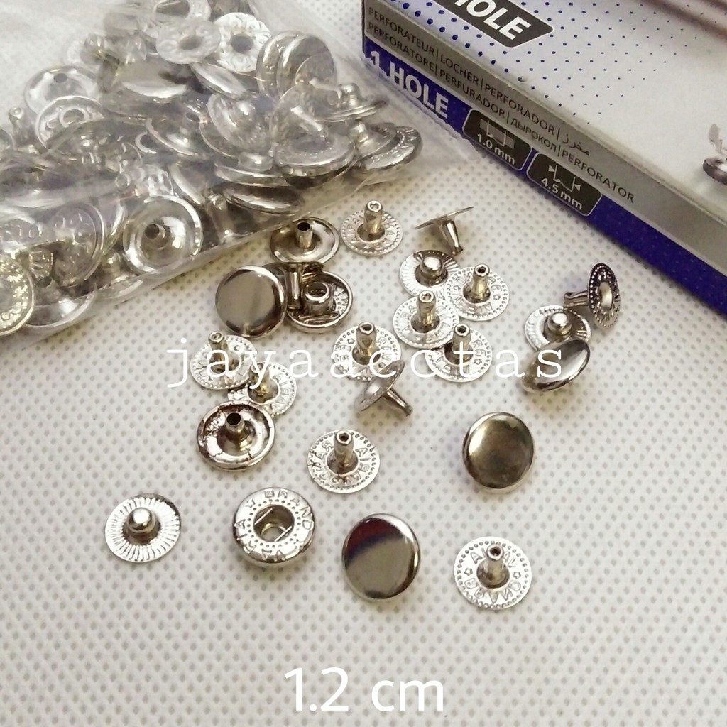 snap button/kancing jepret/cetet 12 mm (330) /50 set