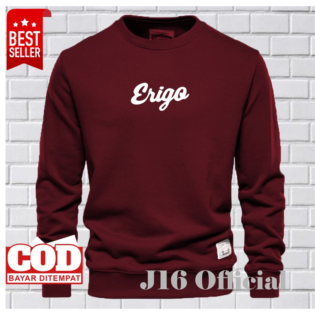 CREWNECK Sweater Oblong Pria Wanita Bahan Fleece Tebal Premium DISTRO