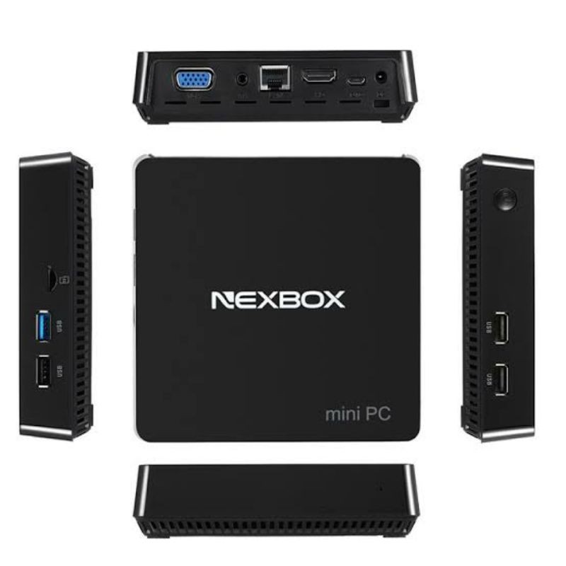 Mini PC NexBox T11 Plus 4GB/64GB Intel Quadcore X5 Z8350 Cherrytrail Support HDD Sata Up to 2TB