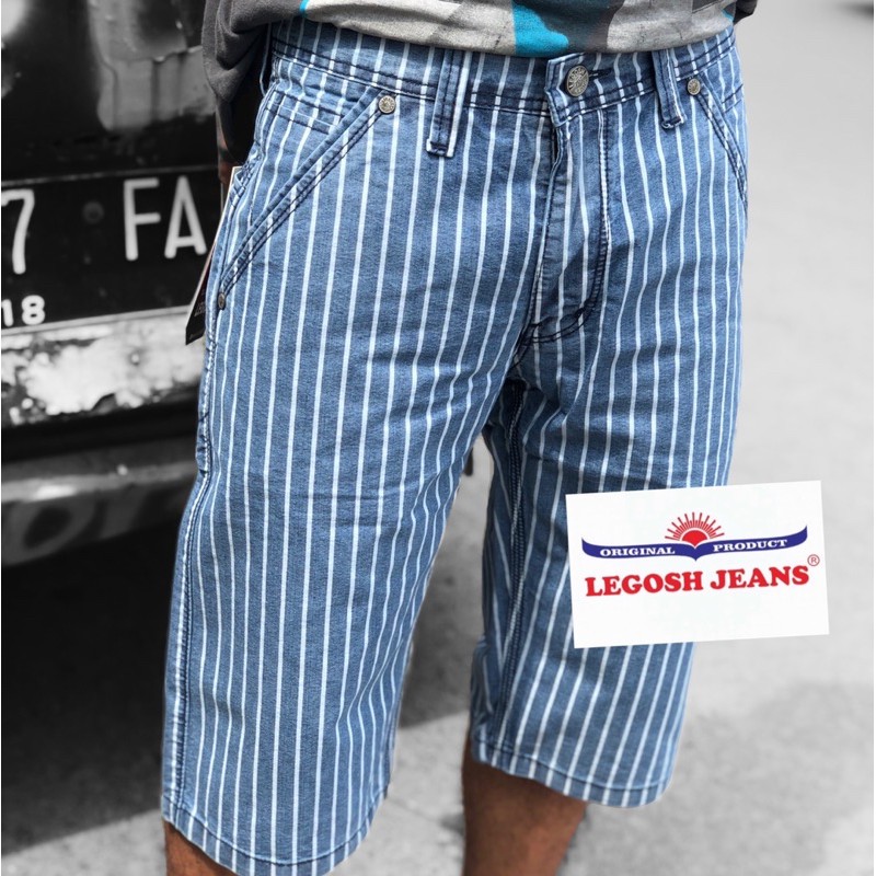 CELANA PENDEK 7/8 LEGOSH ORIGINAL GARIS GARIS