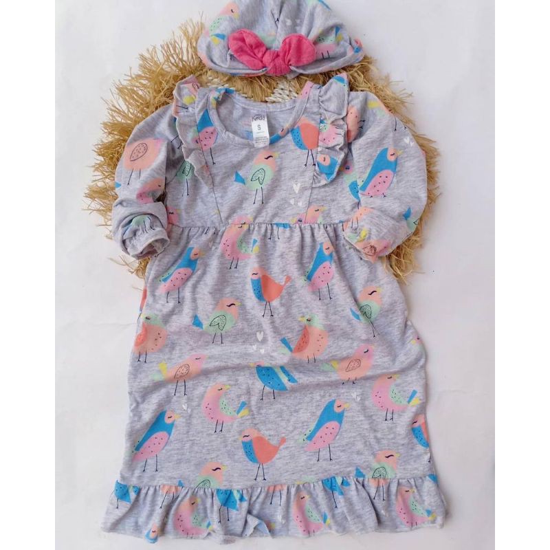 GROSIR 50rb GAMIS ANAK MURAH GAMIS+TURBAN LITTLE KODA 1mnth-2th