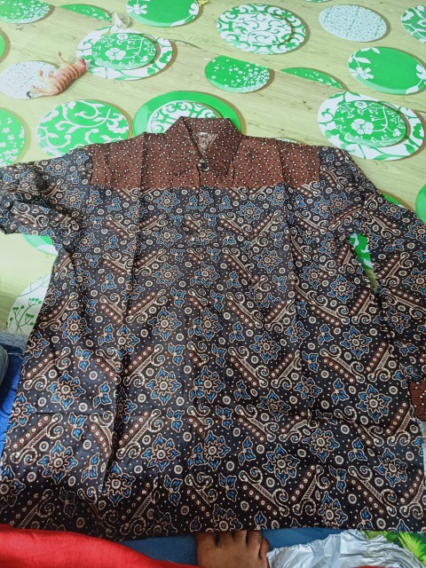 (cod) -baju Batik Couple Ayah Dan Anak Motif Mataram