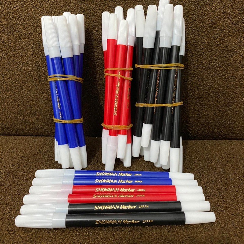 

Spidol snowman marker japan / spiol kecil / spidol merah spidol hitam spidol biru