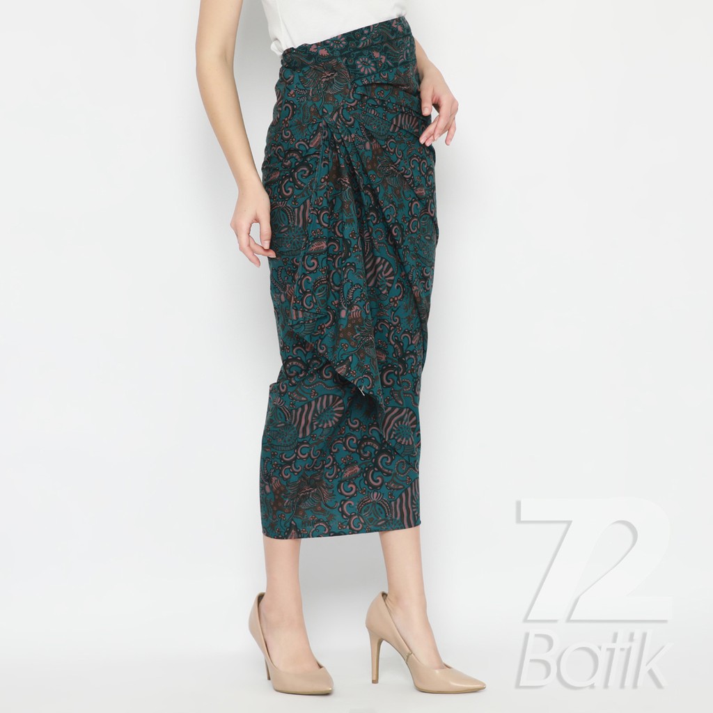 ROK BATIK SPAN Skirt Lilit Kebaya Instan Modern Wanita Motif Balian Biru Aqua Tosca Toska 724736 Cap 72 - Rok Batik Lilit Bawahan Skirt Kamen Kebaya Songket Batik Panjang Plisket Span Instan Jadi Bali Lembaran Premium Modern Untuk Wanita Kondangan