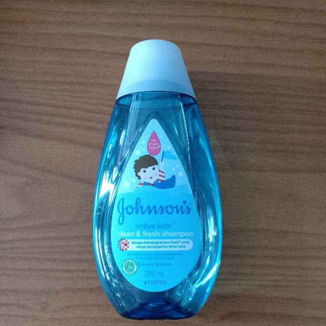 johnsons shampoo active kids clean and fresh dan shiny drops isi 200ml