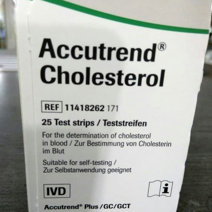 Accutrend Cholesterol 25 test /strip kolesterol accutrend