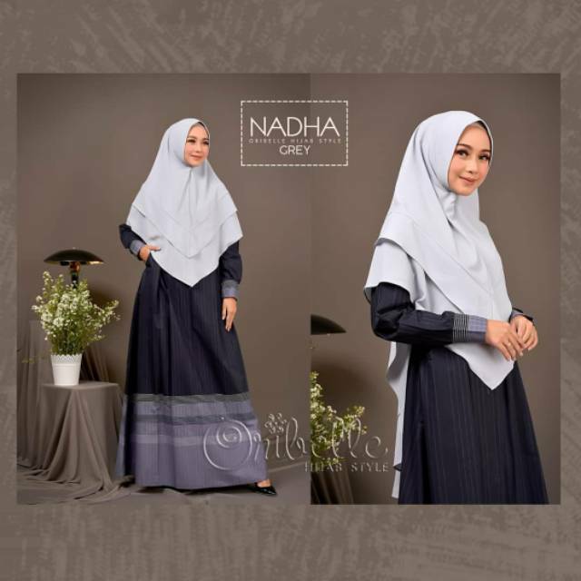 SETELAN BUSANA MUSLIM JILBAB PANJANG SYARI Gamis oribelle set khimar instant lyra virna gamis denim