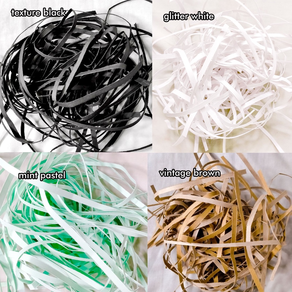

Kertas Cacah PREMIUM Shredded Paper Kertas Filler Suwir Kertas Serut Hampers Tebal Murah