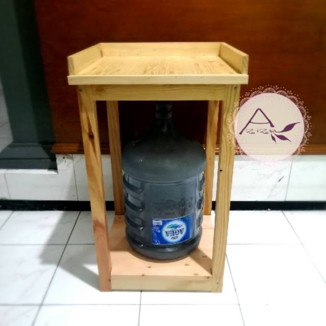  Meja  Dispenser 65cm Meja  Galon 2 Susun Kayu Jati  belanda  