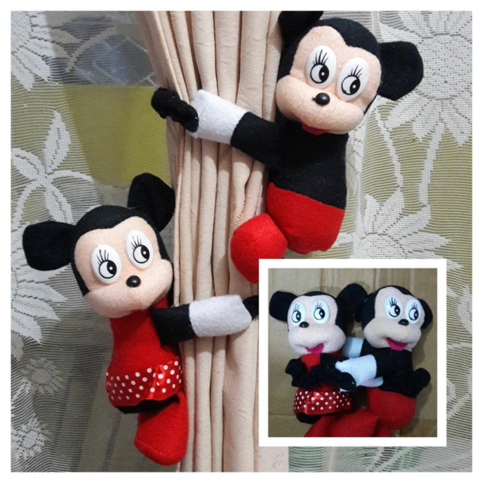 Pengikat Gorden Karakter Mickey Mouse isi 2 pcs