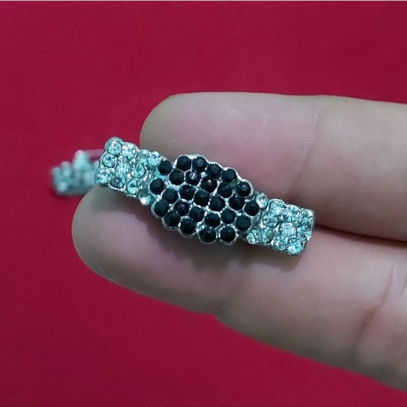 4s Grosir Solo || Bros dagu silver hitam/hijab acc