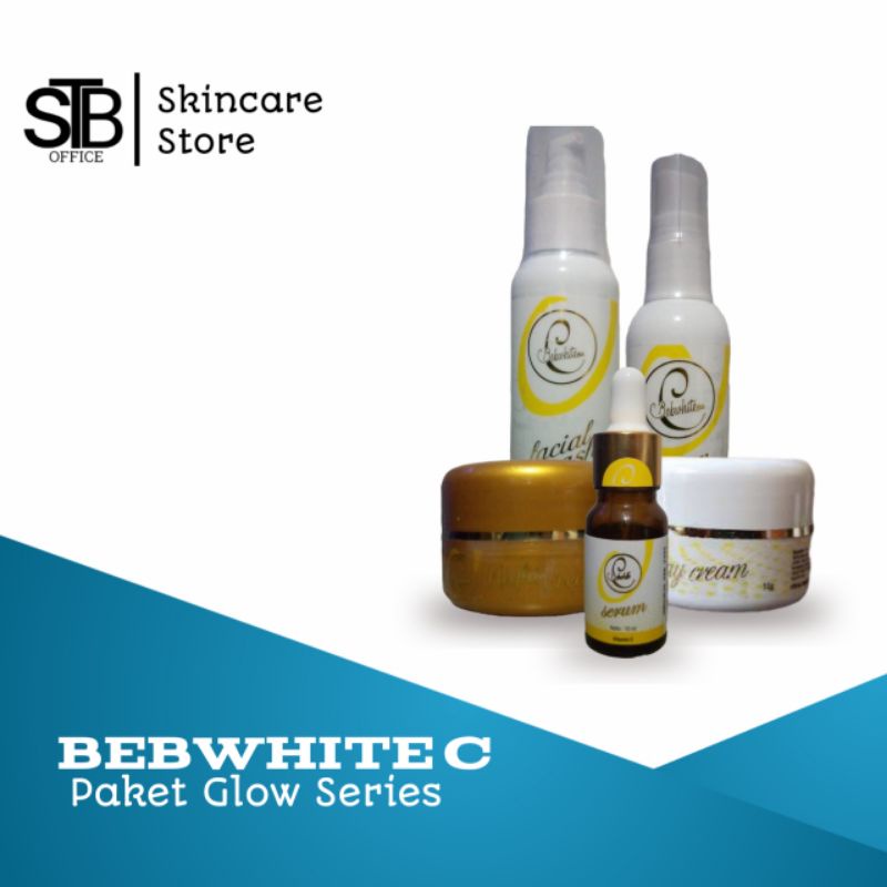 Paket Skincare Bebwhite C Glow Bpom Glow Forte Acne Series Memersihkan Jerawat dan Bekas Jerawat Flek Hitam Membadel Atasi Penyebab Jerawat Kulit Kusam Anti Komedo Berminyak Paket Kecantikan Wajah Wanita Perempuan Aman Untuk BUMIL BUNSUI