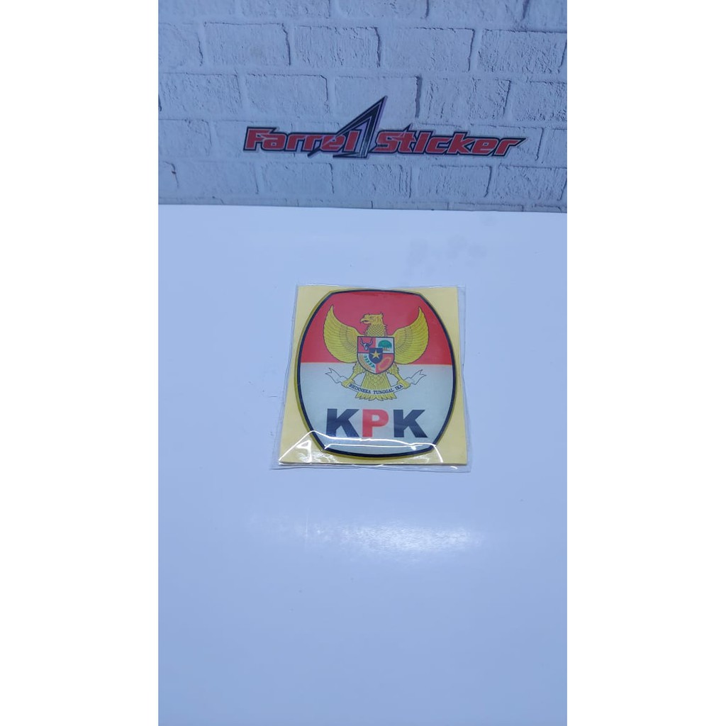 stiker sticker timbul KPK