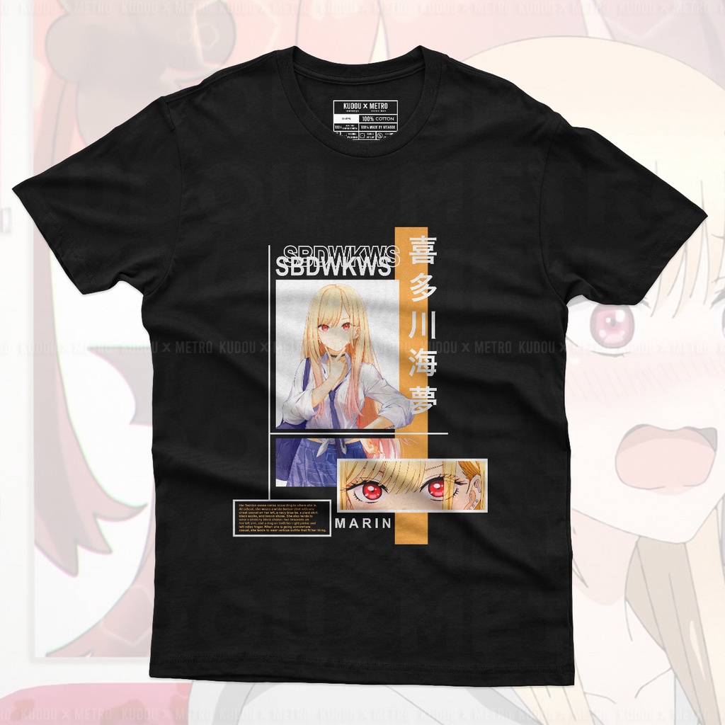 Kaos Kitagawa Marin Waifu Anime Manga Sono Bisque Doll wa Koi wo suru Premium Unisex