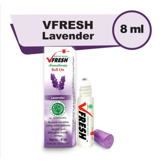 Caplang VFRESH Lavender 8 ML - minyak angin vfresh