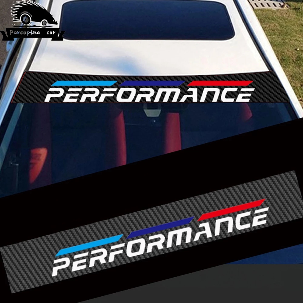 Stiker Bahan Serat Karbon Untuk Kaca Depan Mobil / Carbon Fiber Material Stickers For Car Windshields