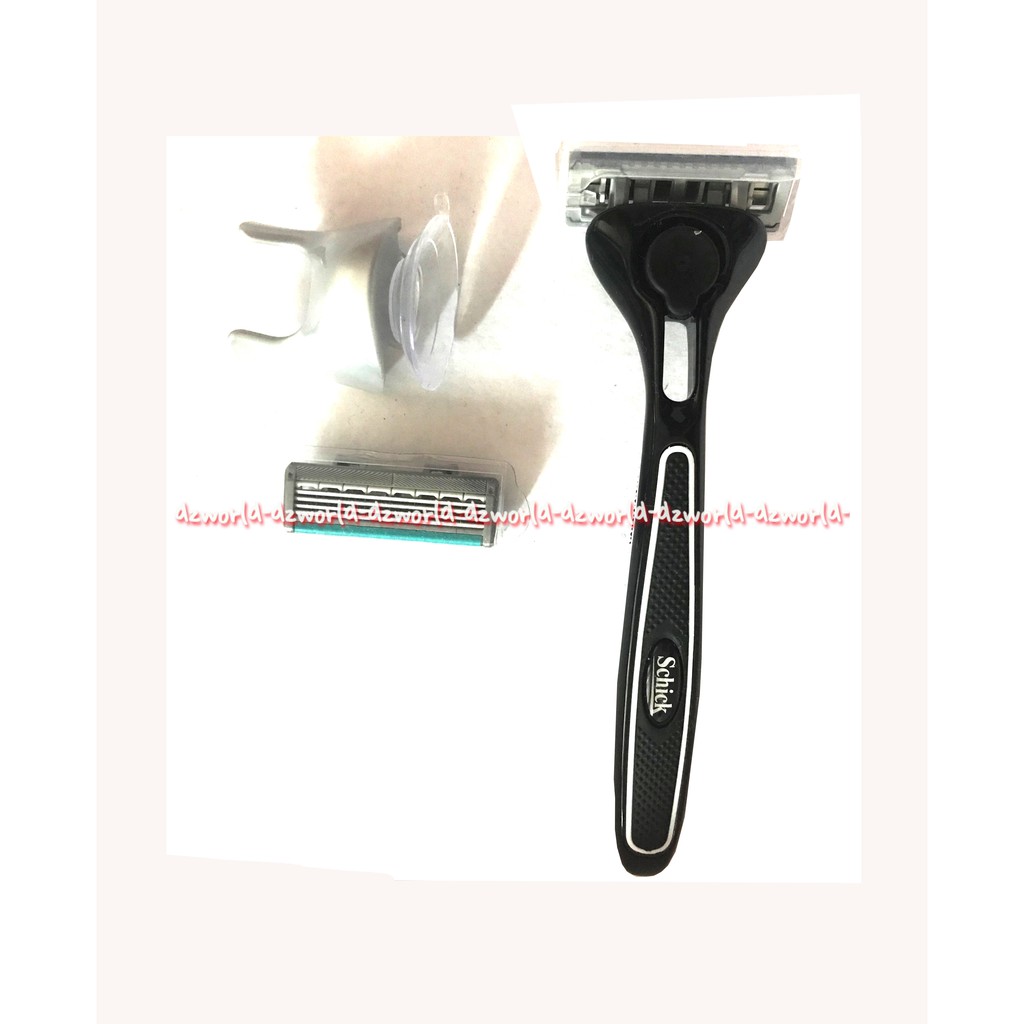 Schick Quattro Titanium 4 Pisau Cukur Schik Hitam Quatro Shick Sick