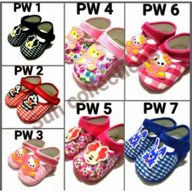 Prewalker Baby / Sepatu Bayi Karakter motif Lucu 40 Pasang 1Kg