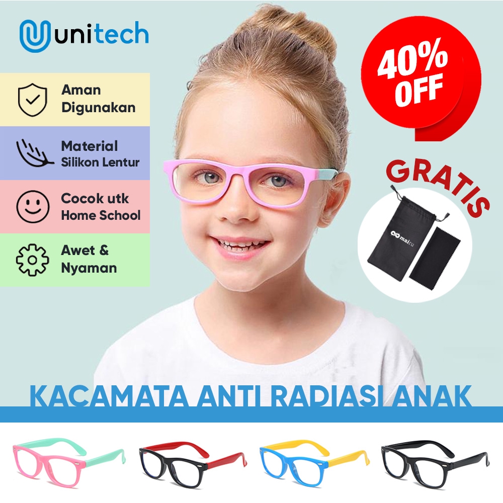 Kacamata Anak Anti Radiasi Anti Bluelight Sinar Radiasi untuk Komputer Laptop Handphone Tablet P5042