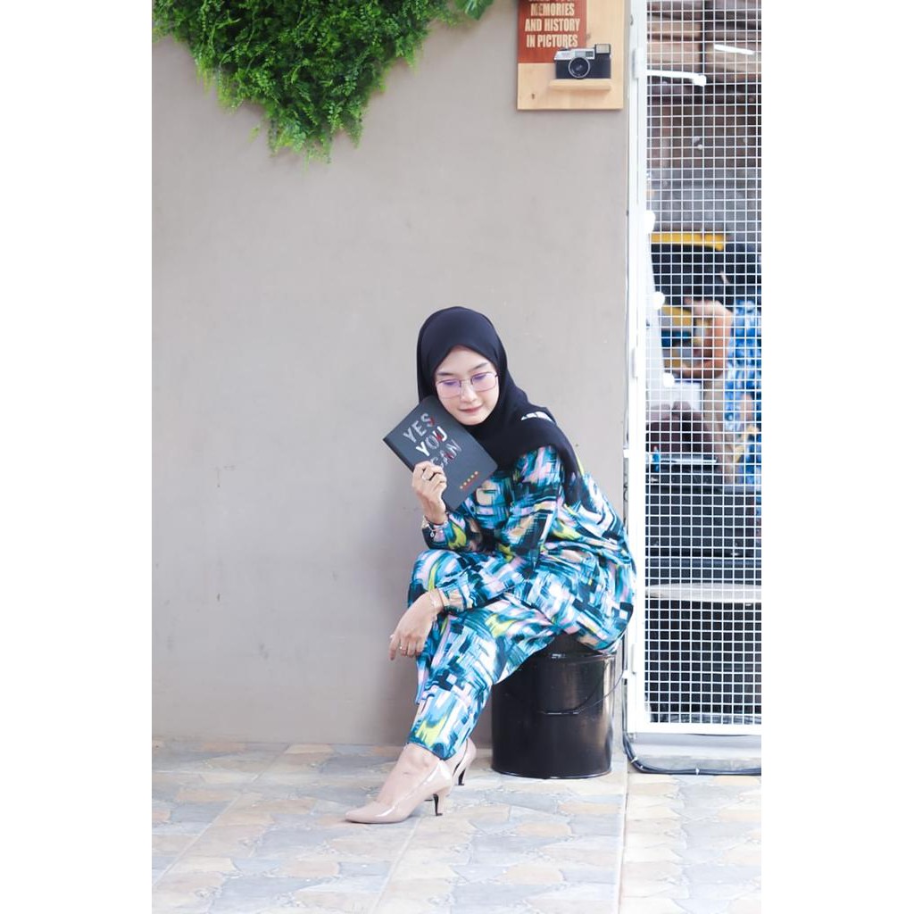 1KG MUAT 3SET | KALA DAILY BASIC SET RAYON PREMIUM ATASAN CELANA HITS SELEBGRAM FASHION WANITA