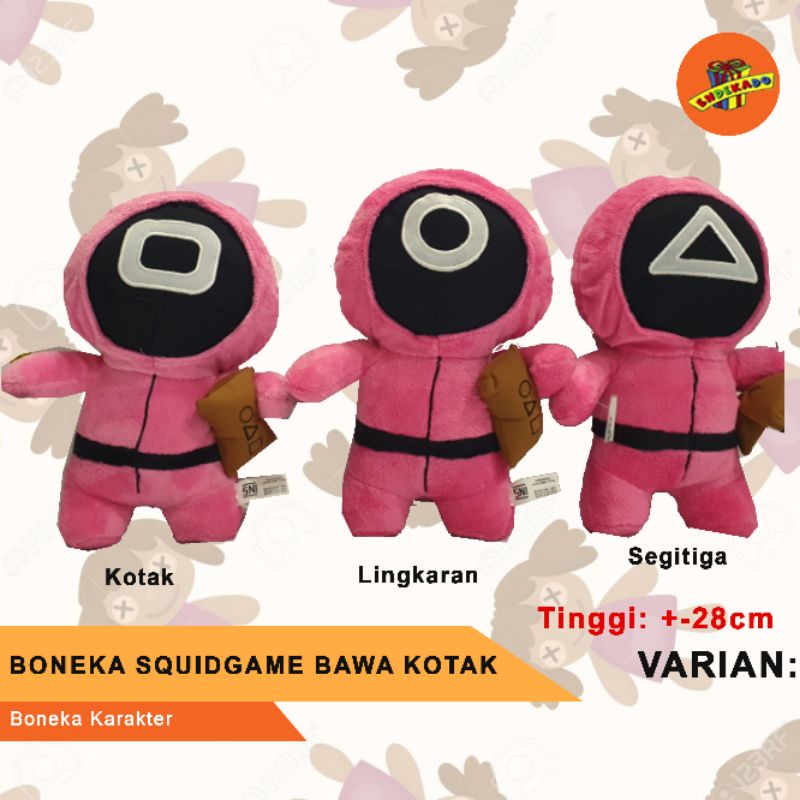 BONEKA SQUID GAME BAWA KOTAK - Boneka Karakter