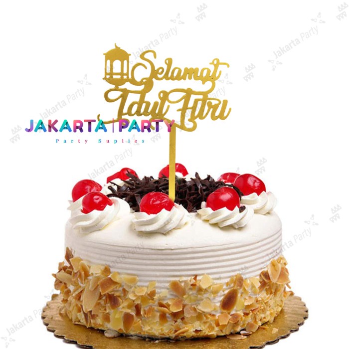 Cake Topper Selamat Idul Fitri #4 / Topper Cake Lebaran / Topper Hiasan Lebaran