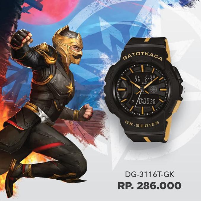 ● BARU JAM PRIA● JAM TANGAN DIGITEC X GATOTKACA DG-3116T-GK DISKON