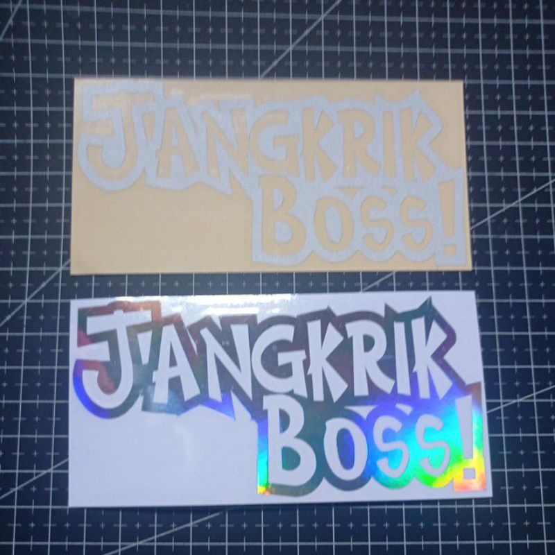 STICKER JANGKRIK BOS CUTTING