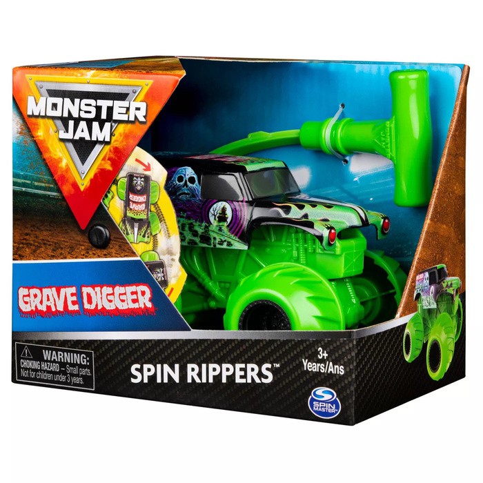 Monster Jam Spin Rippers - Grave Digger