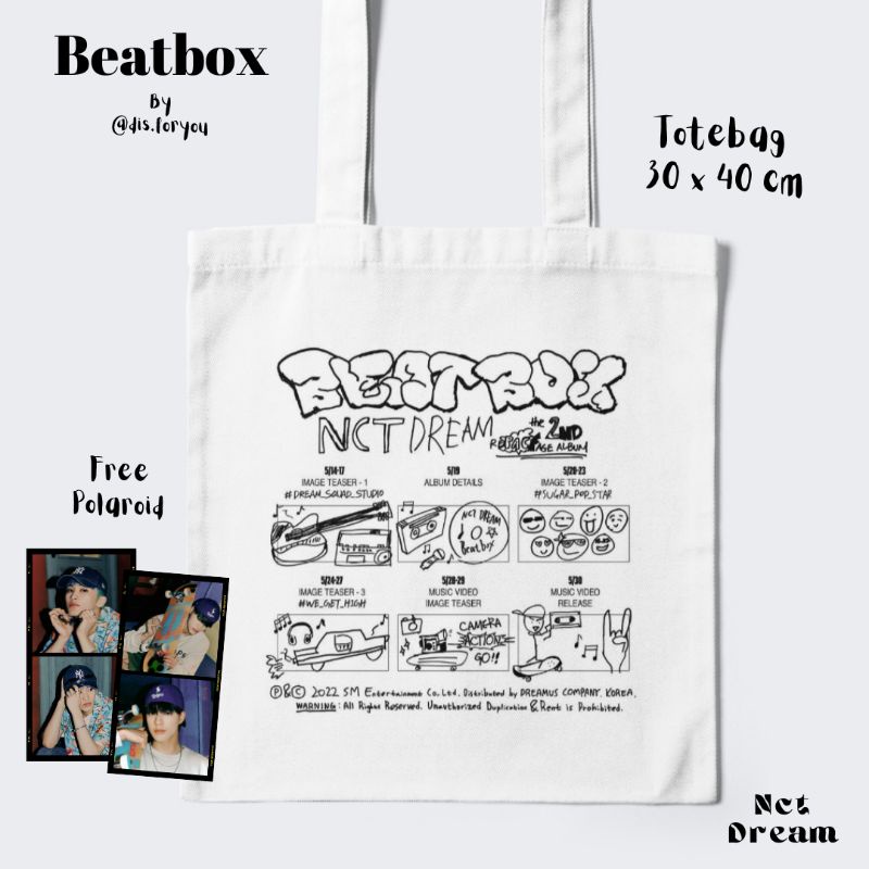 TOTEBAG NCT DREAM PREMIUM [beatbox vers.] Free polaroid