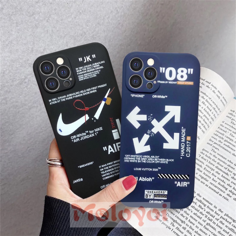 OFF-WHITE NIKE Casing Silikon Realme C31 c21y C20 C21 8 8pro C25s 5 5i 5S 6i C3 6 7 C15 C12 C25 C20A C11 2021 C11 7i C25A C17