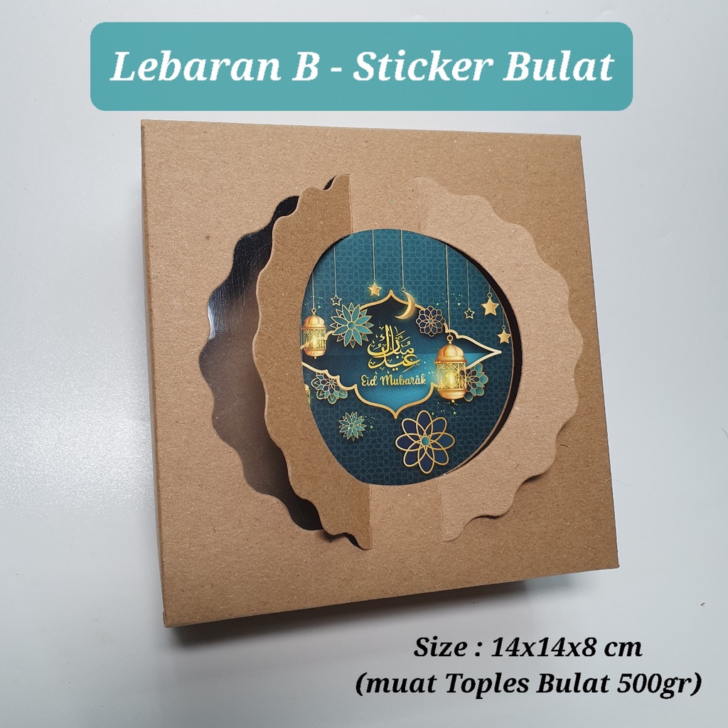 

Dus Cookies Hampers 1 Toples 500gr 14x14x8 cm Jendela Mika Sticker